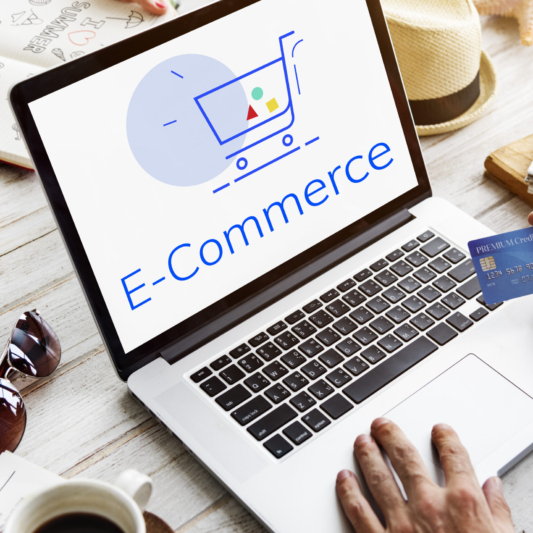 Showing Cart Trolley Shopping Online Sign Graphic